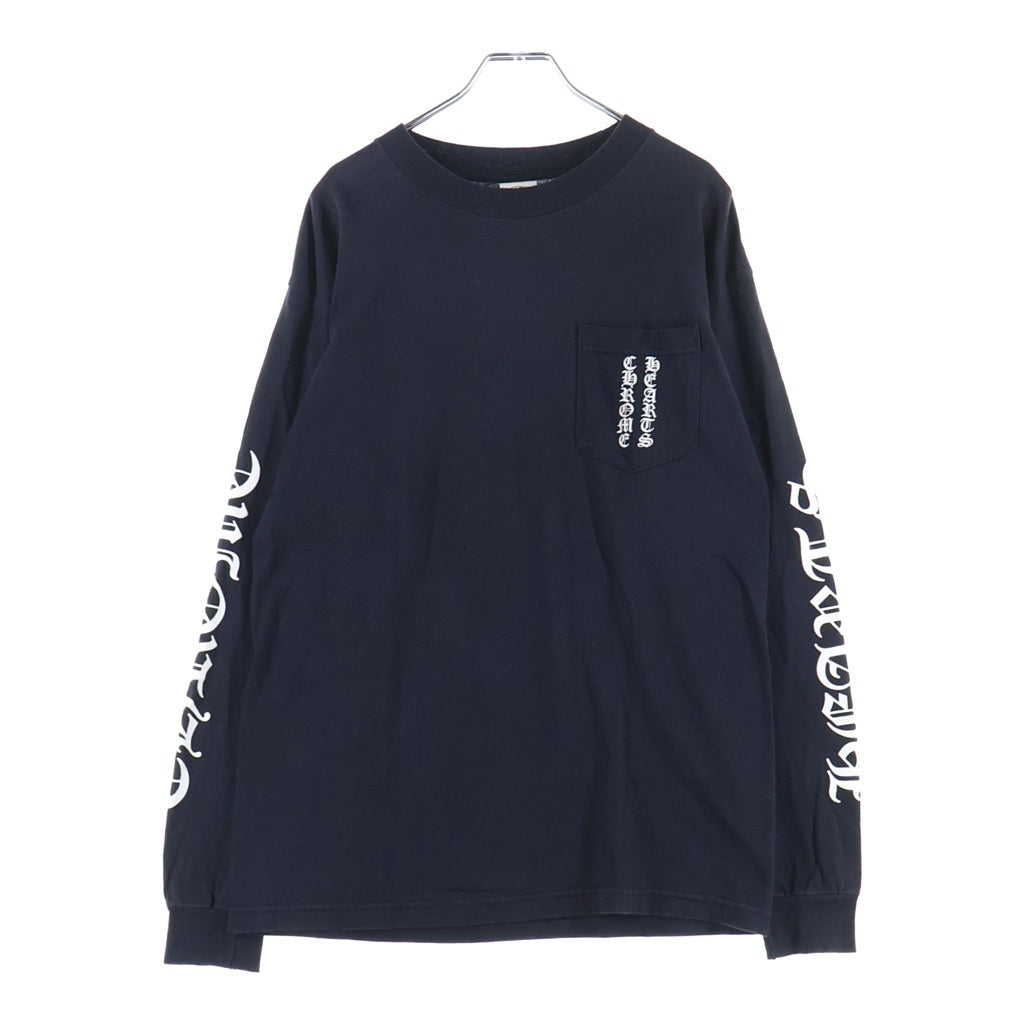 CHROME HEARTS(クロムハーツ) OLD CH LOGO L/S TEE オールド CHロゴプリント長袖Tシャツ ブラック