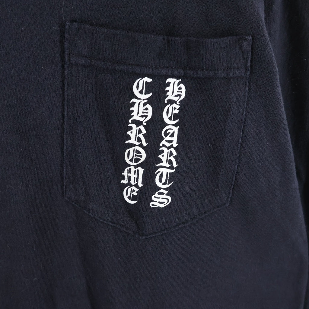 CHROME HEARTS(クロムハーツ) OLD CH LOGO L/S TEE オールド CHロゴプリント長袖Tシャツ ブラック