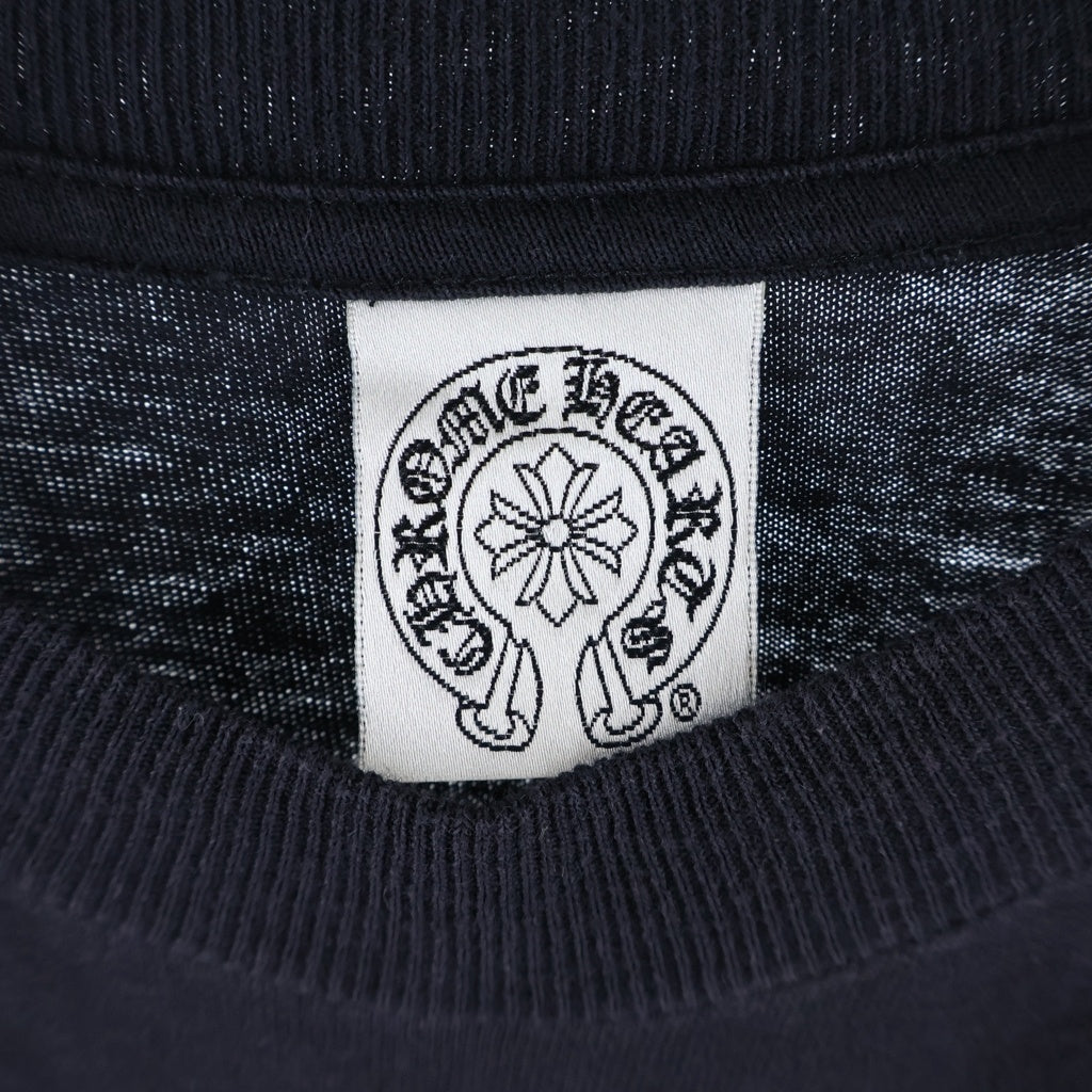 CHROME HEARTS(クロムハーツ) OLD CH LOGO L/S TEE オールド CHロゴプリント長袖Tシャツ ブラック