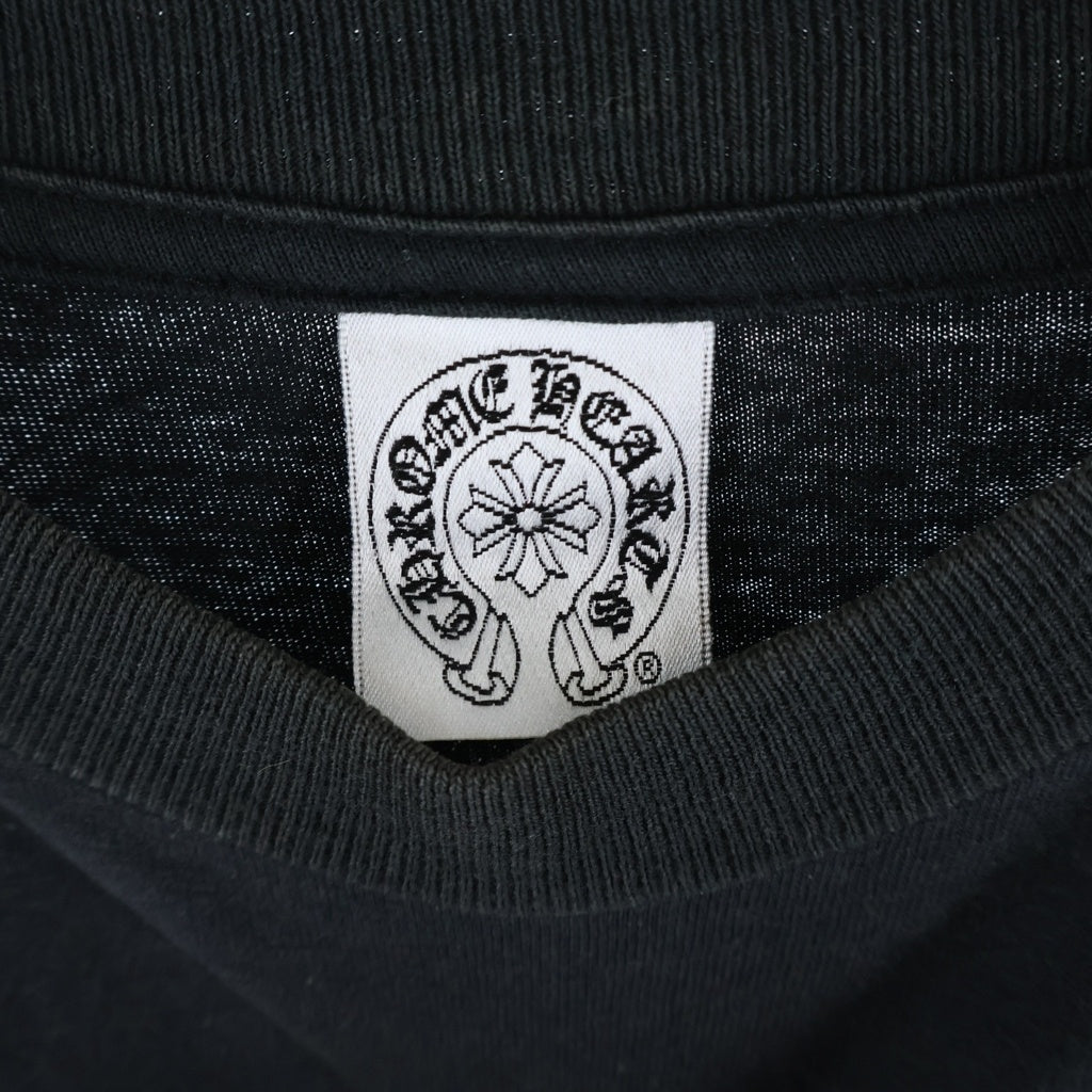 CHROME HEARTS(クロムハーツ) LONDON DBL FLRL L/S TEE ロンドン限定 ダブルフローラルプリント長袖Tシャツ ブラック