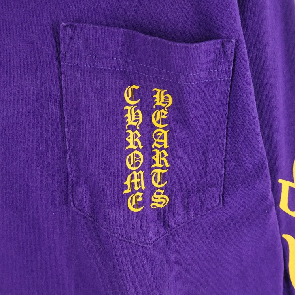 CHROME HEARTS(クロムハーツ) OLD CH LOGO L/S TEE オールド CHロゴプリント長袖Tシャツ パープル