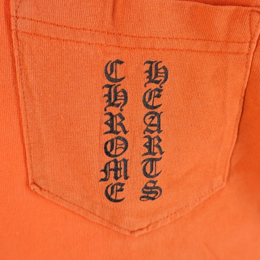 CHROME HEARTS(クロムハーツ) OLD CH LOGO L/S TEE オールド CHロゴプリント長袖Tシャツ オレンジ