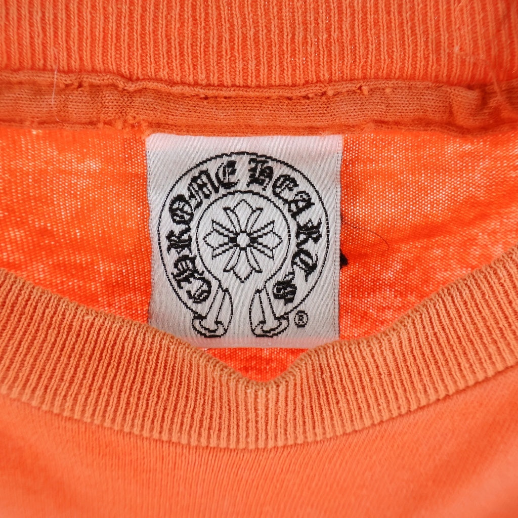 CHROME HEARTS(クロムハーツ) OLD CH LOGO L/S TEE オールド CHロゴプリント長袖Tシャツ オレンジ