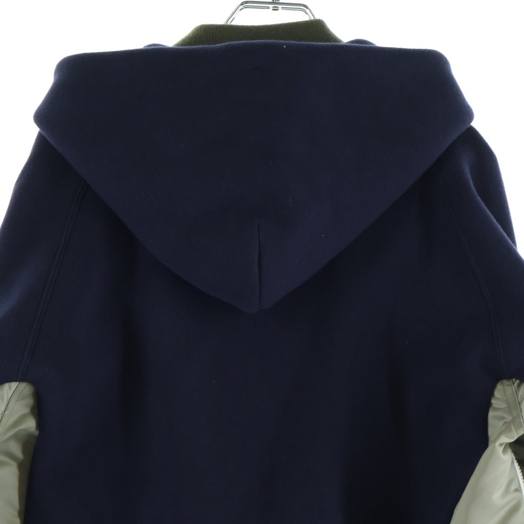 Sacai(サカイ) Sponge Sweat Hoodie スポンジ スウェット ジャケット カーキ 23-03173M