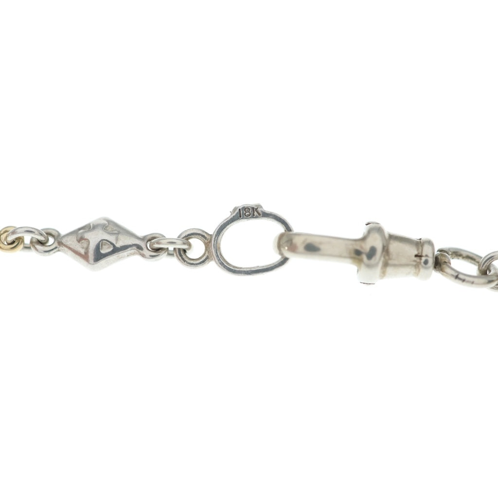 Loree Rodkin(ローリーロドキン) ミックスダイヤモンドシェイプクロス チェーンネックレス SV 18K シルバー/ゴールド