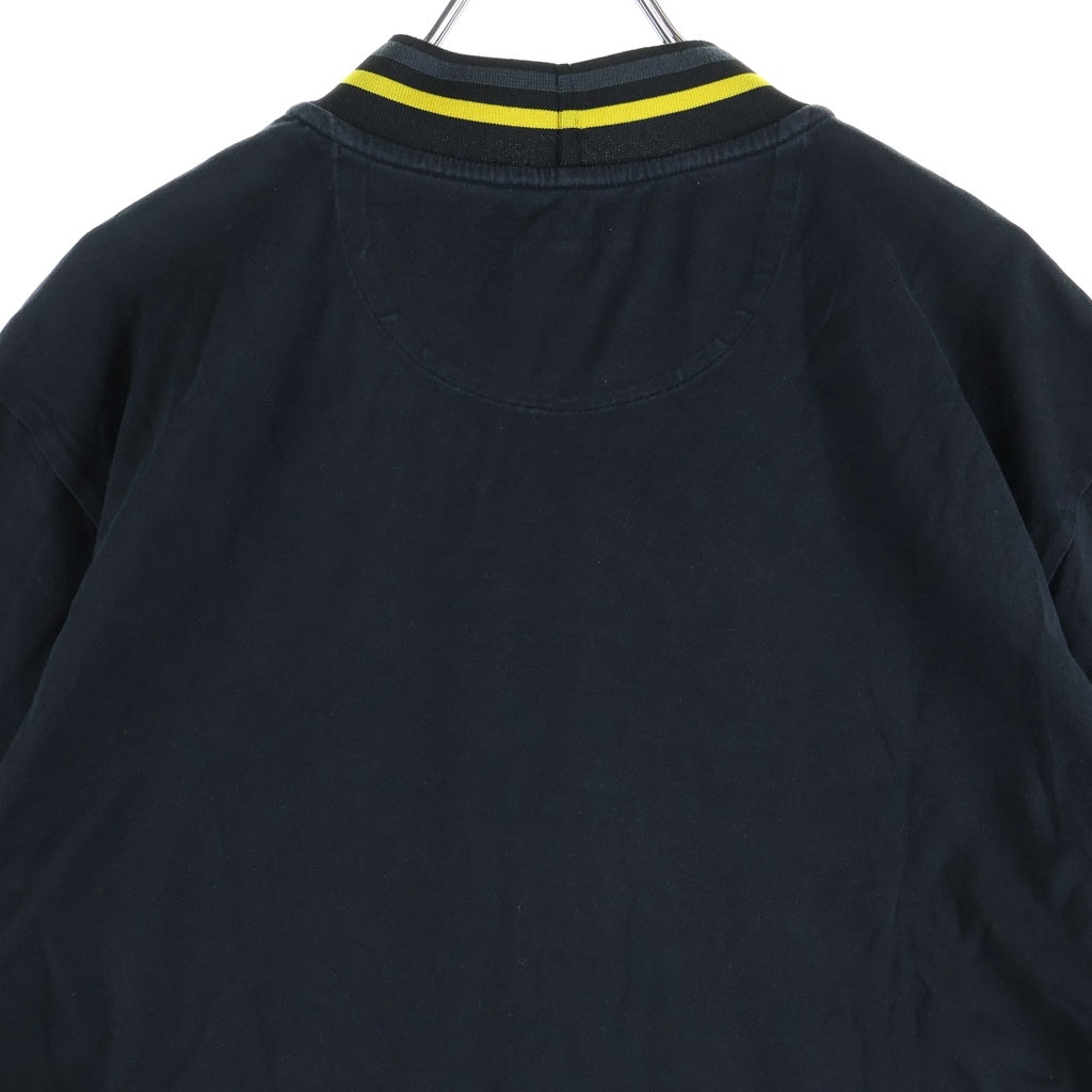 FENDI(フェンディ) 21SS ネックロゴ クルーネック半袖Tシャツ ブラック FY1040 AHC0