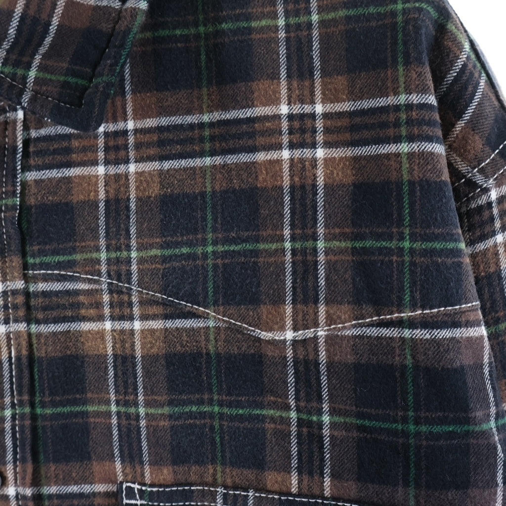 SUPREME(シュプリーム) 25AW ×True Religion Quilted Lined Plaid Flannel Shirt トゥルーレリジョン キルテッド ラインド プレイド フランネルシャツ チェック長袖シャツ ブラウン