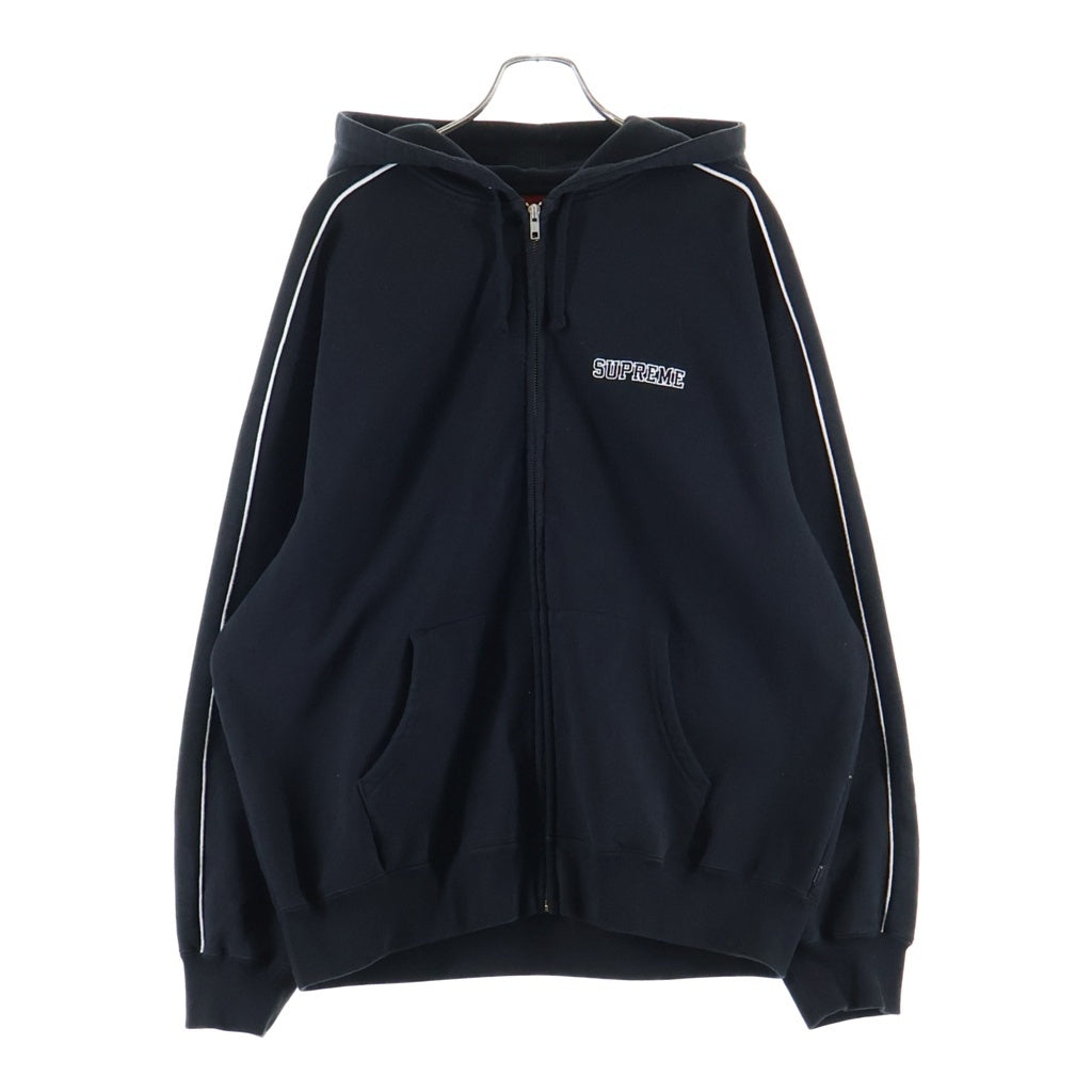 SUPREME(シュプリーム) 24AW State Zip Up Hooded Sweatshirt スケートジップアップフーデッドスウェットシャツ ブラック