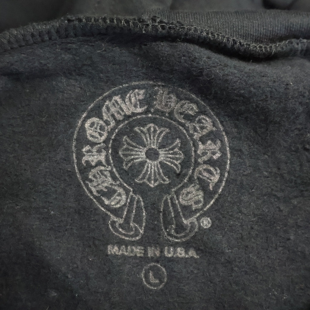CHROME HEARTS(クロムハーツ) VERTICAL LOGO PULLOVER HOODIE ヴァーティカルロゴ プルオーバーパーカー フーディー ブラック/ブルー