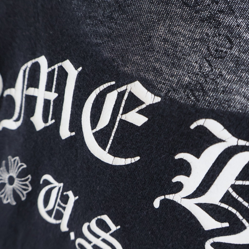 CHROME HEARTS(クロムハーツ) BACK CH LOGO L/S TEE バックアーチロゴプリント長袖Tシャツ カットソー ブラック