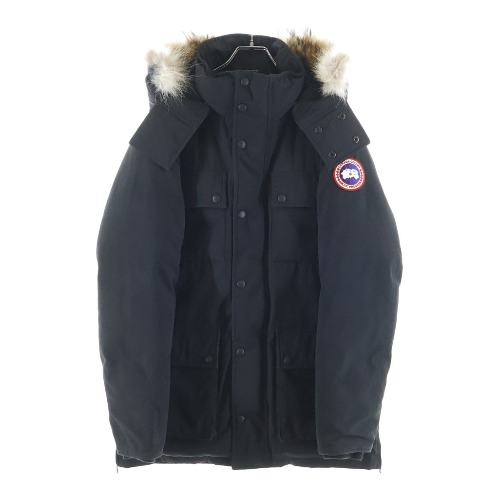 CANADA GOOSE(カナダグース) BANCROFT バンクロフト ファーフード付きジップアップナイロン ダウンジャケット ブラック 3341JM