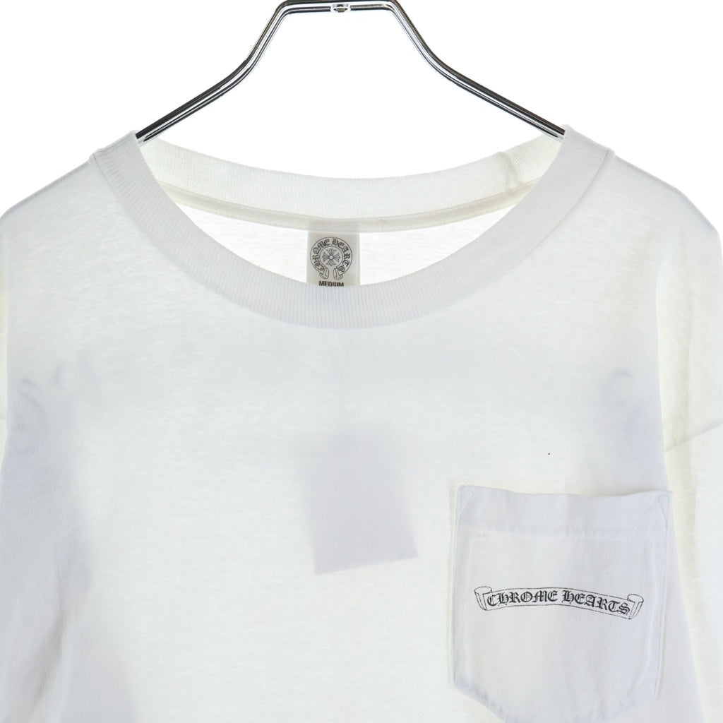 CHROME HEARTS(クロムハーツ) ARCH LOGO YOU L/S Tee アーチロゴ FUCK YOUプリント 長袖Tシャツカットソー ホワイト