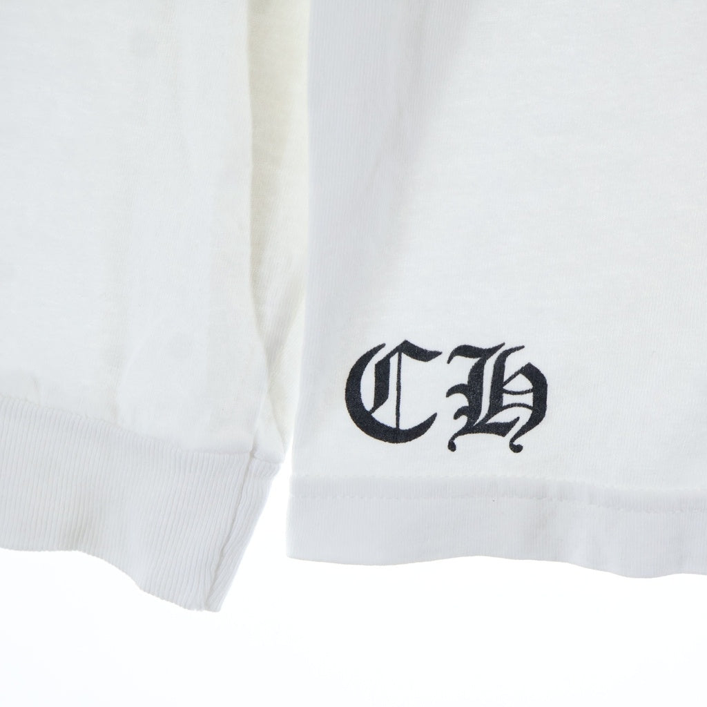 CHROME HEARTS(クロムハーツ) ARCH LOGO YOU L/S Tee アーチロゴ FUCK YOUプリント 長袖Tシャツカットソー ホワイト