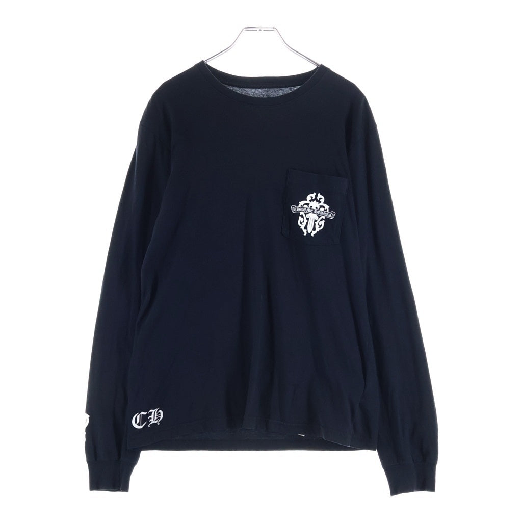 CHROME HEARTS(クロムハーツ) DAGGER LOGO L/S Tee ダガーロゴプリント 長袖Tシャツカットソー ブラック