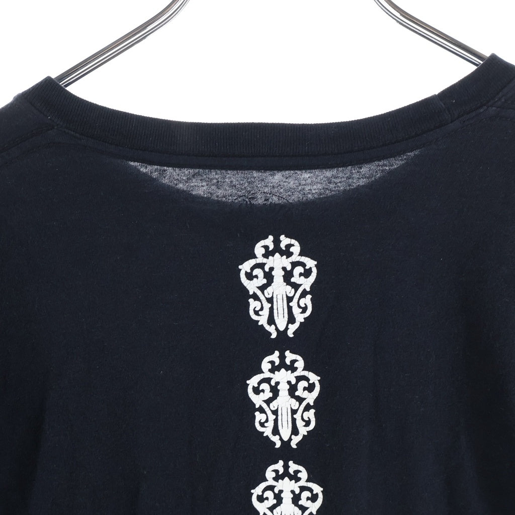 CHROME HEARTS(クロムハーツ) DAGGER LOGO L/S Tee ダガーロゴプリント 長袖Tシャツカットソー ブラック