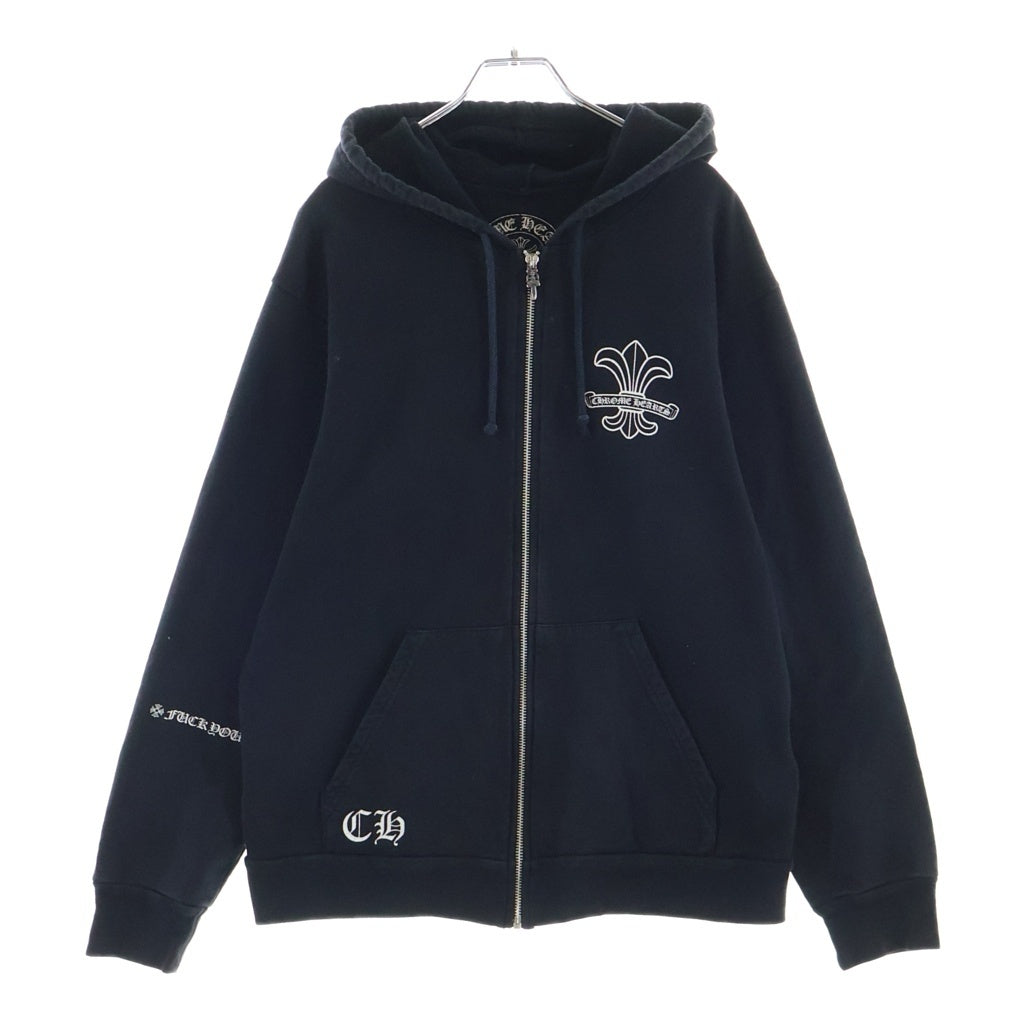 CHROME HEARTS(クロムハーツ) BS FLEUR SWTSHRT HD ZIP BSフレア ジップアップパーカー ブラック
