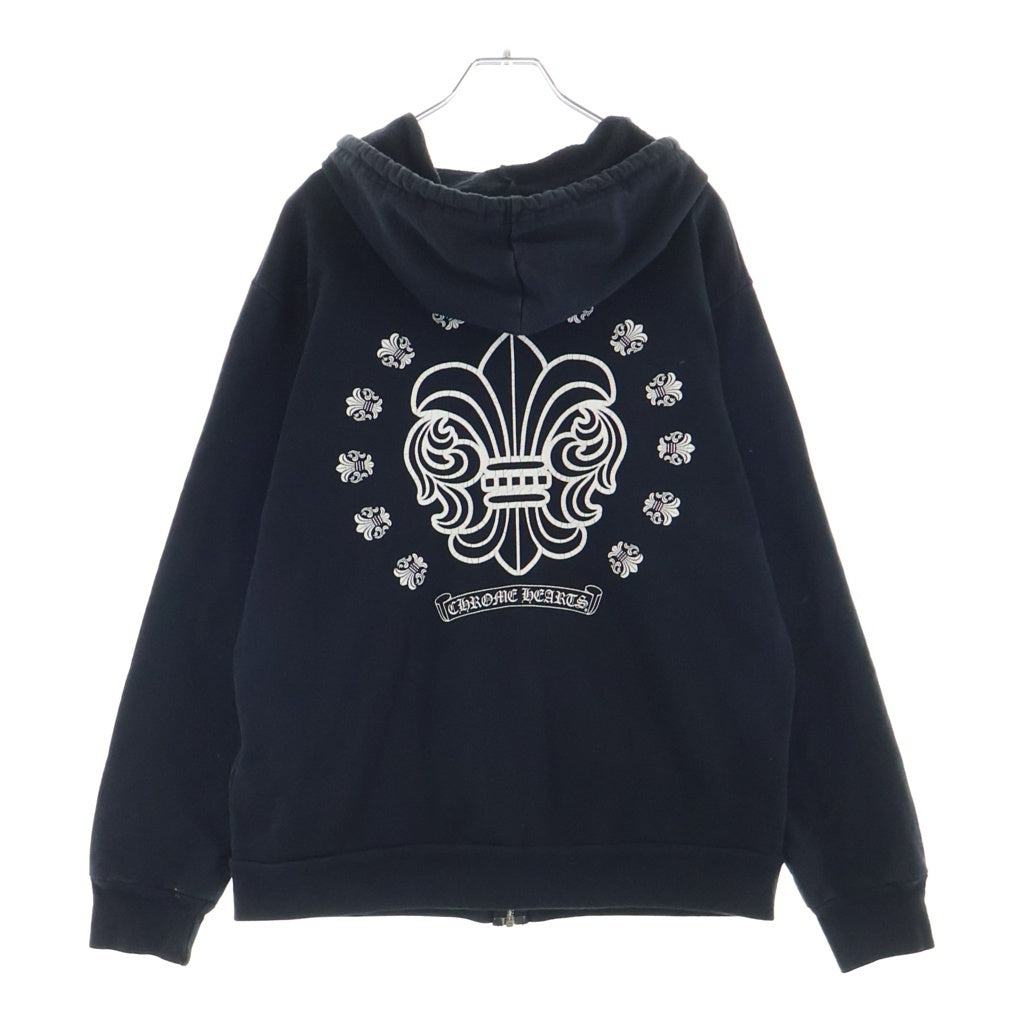 CHROME HEARTS(クロムハーツ) BS FLEUR SWTSHRT HD ZIP BSフレア ジップアップパーカー ブラック