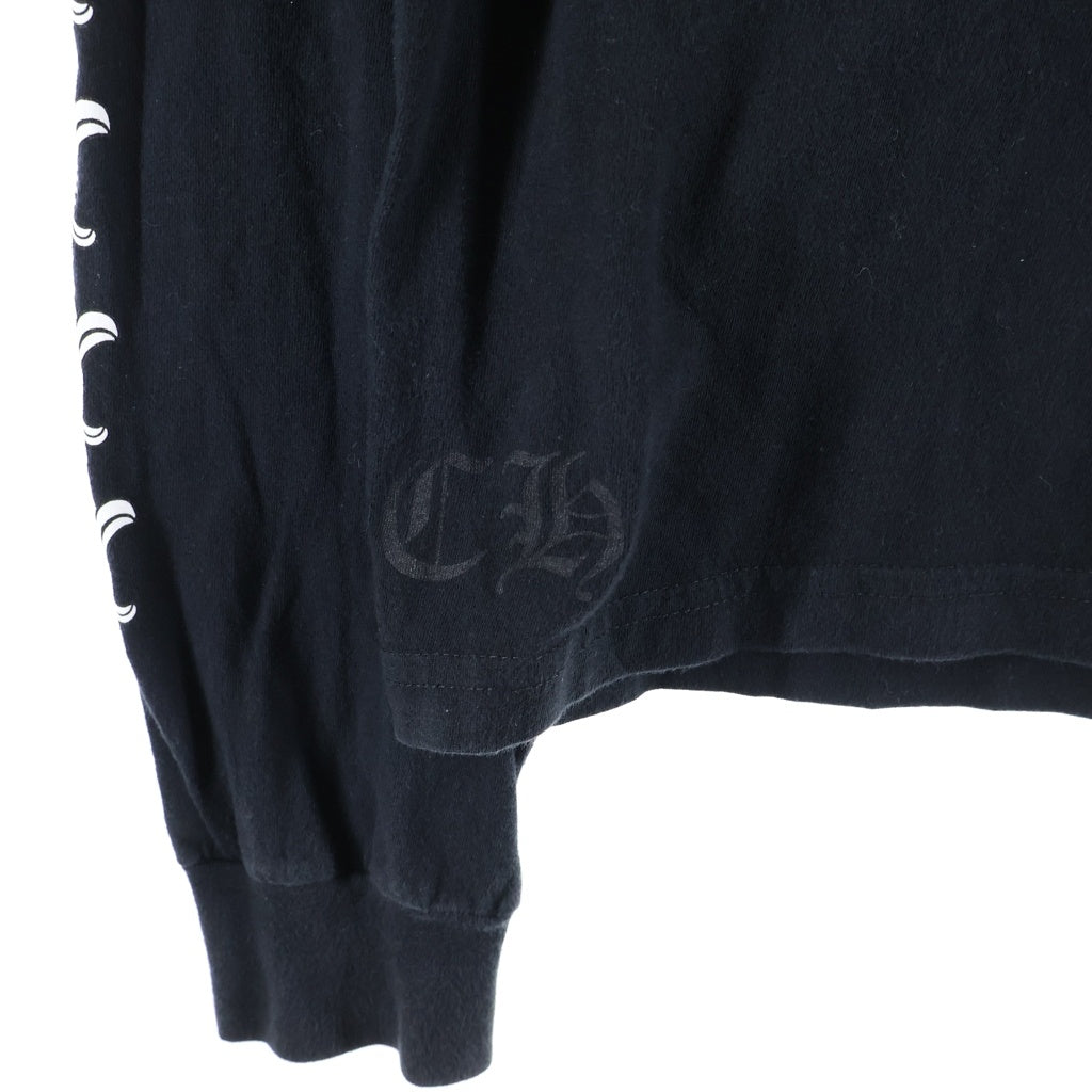 CHROME HEARTS(クロムハーツ) BS FLEUR L/S Tee BSフレアプリント 長袖Tシャツカットソー ブラック