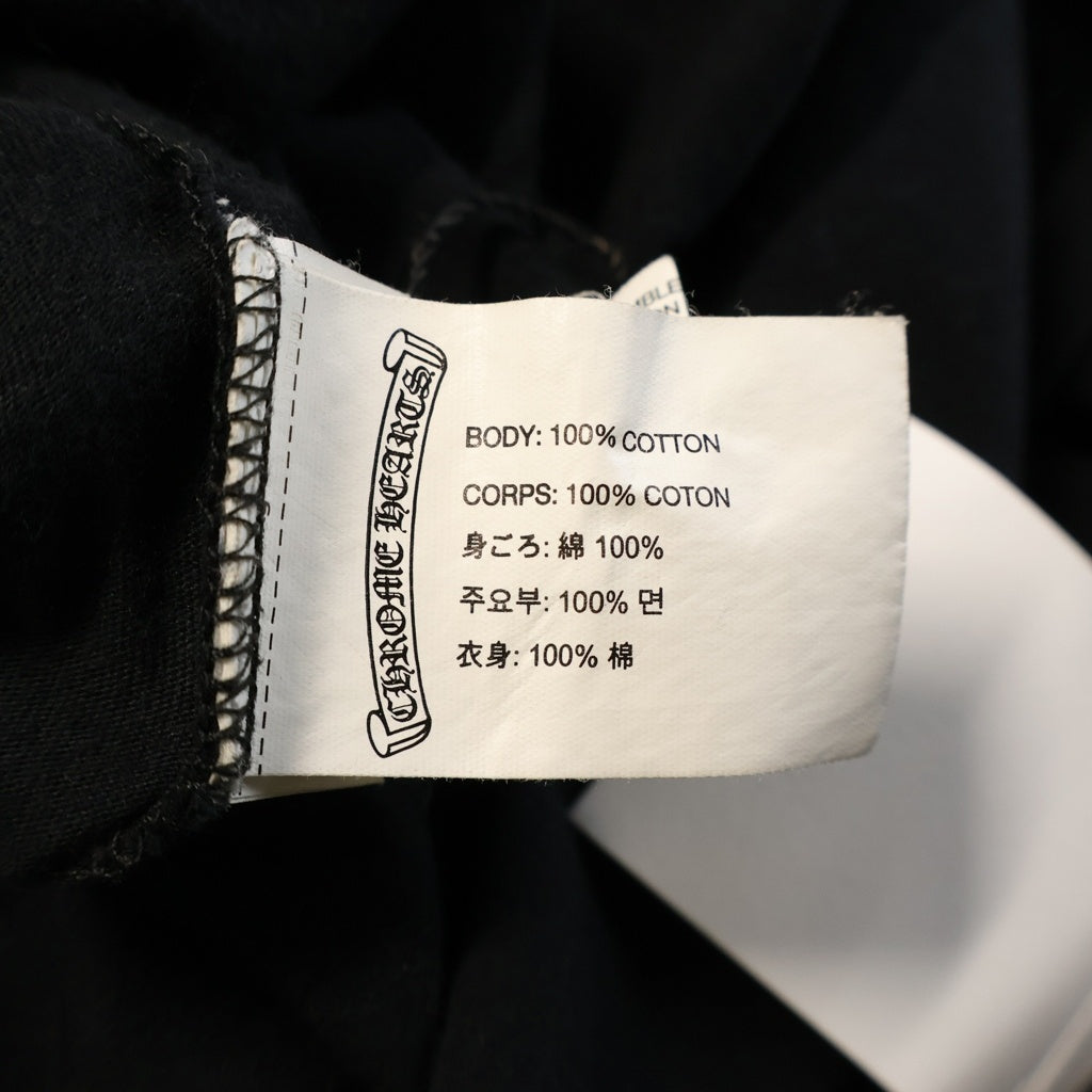 CHROME HEARTS(クロムハーツ) BS FLEUR L/S Tee BSフレアプリント 長袖Tシャツカットソー ブラック