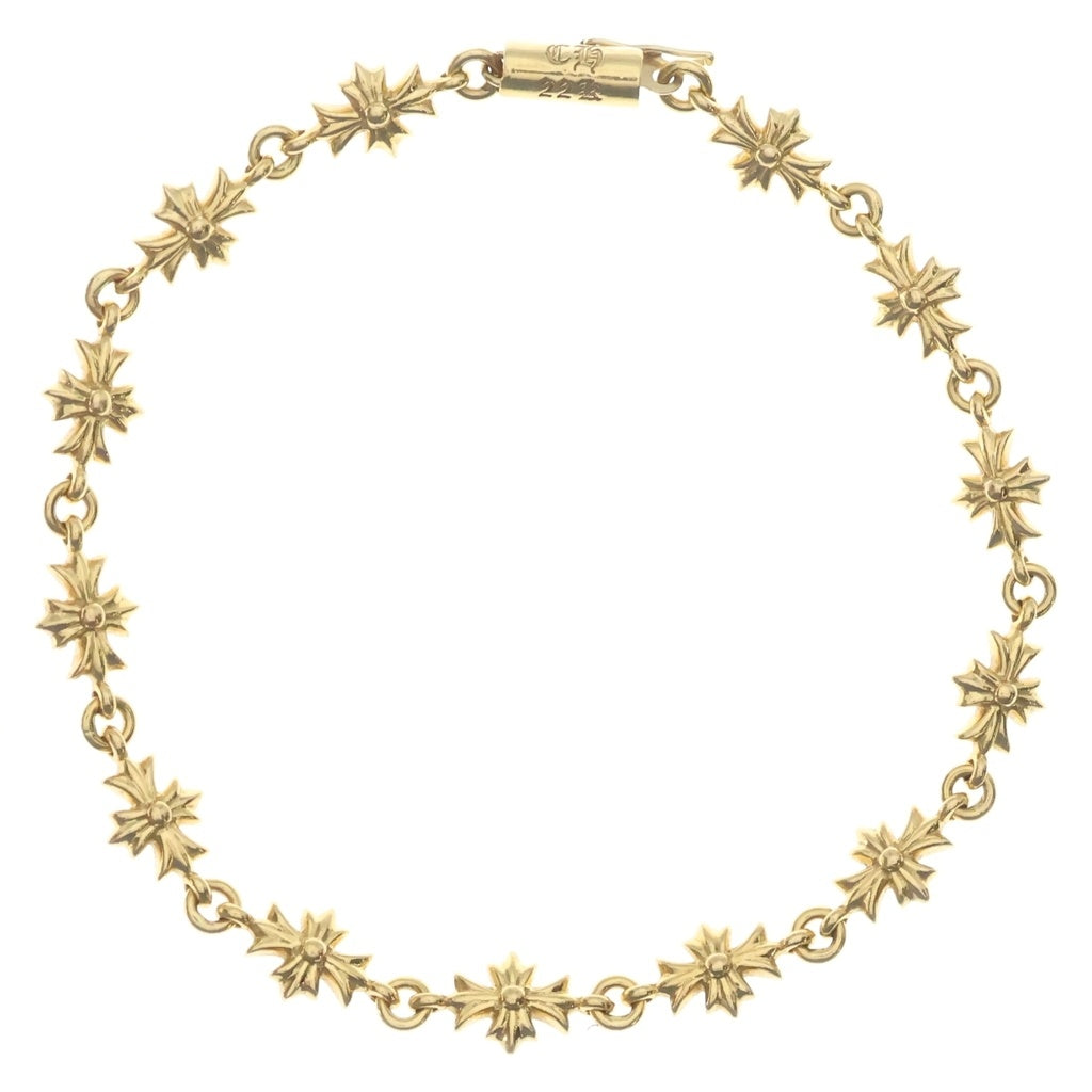 CHROME HEARTS(クロムハーツ) 22K TNY E CH PLS タイニーE CHプラス ブレスレット ゴールド BCA027 レディース