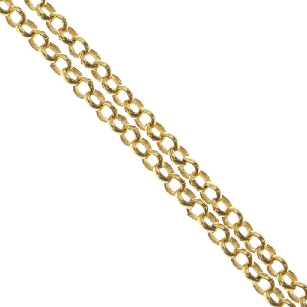 CHROME HEARTS(クロムハーツ) 22K NECKCHAIN R18 ロールチェーンネックレス 18inch ゴールド BCA010