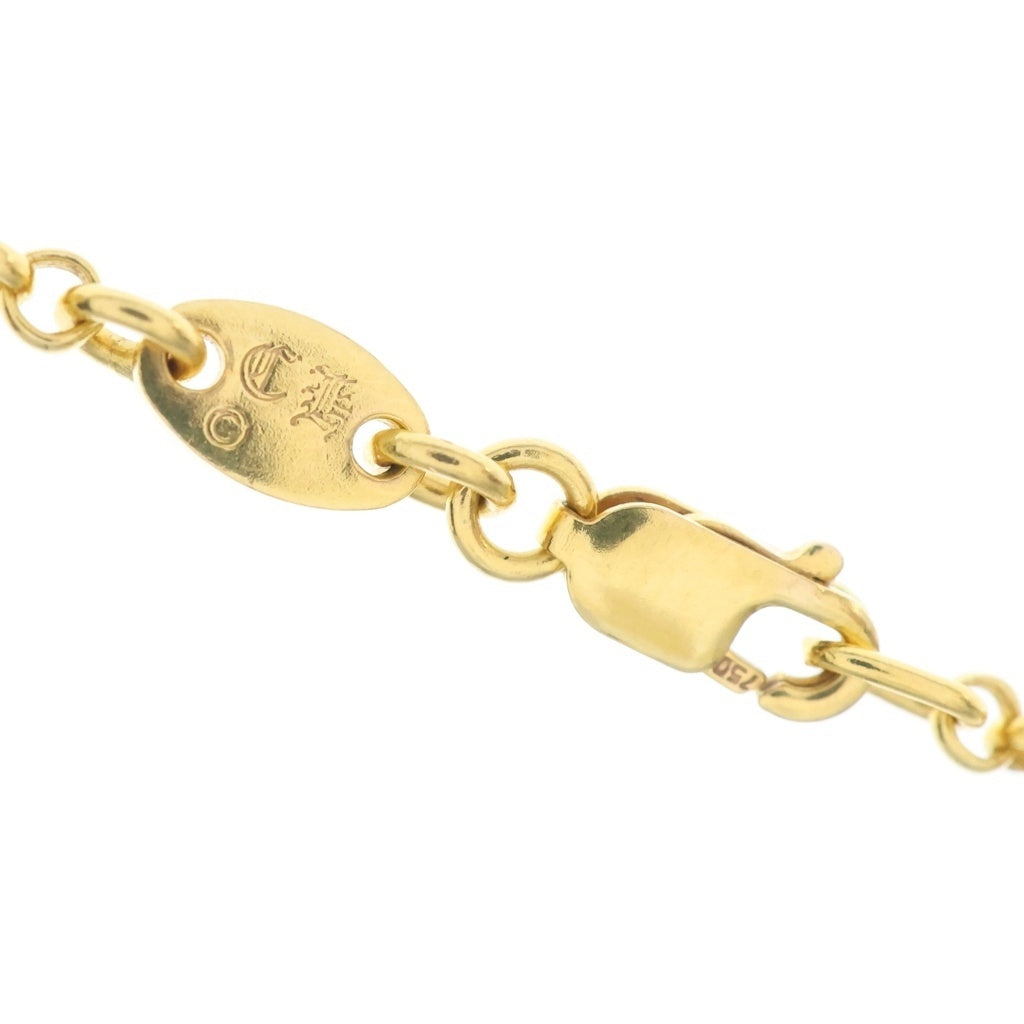CHROME HEARTS(クロムハーツ) 22K NECKCHAIN R18 ロールチェーンネックレス 18inch ゴールド BCA010