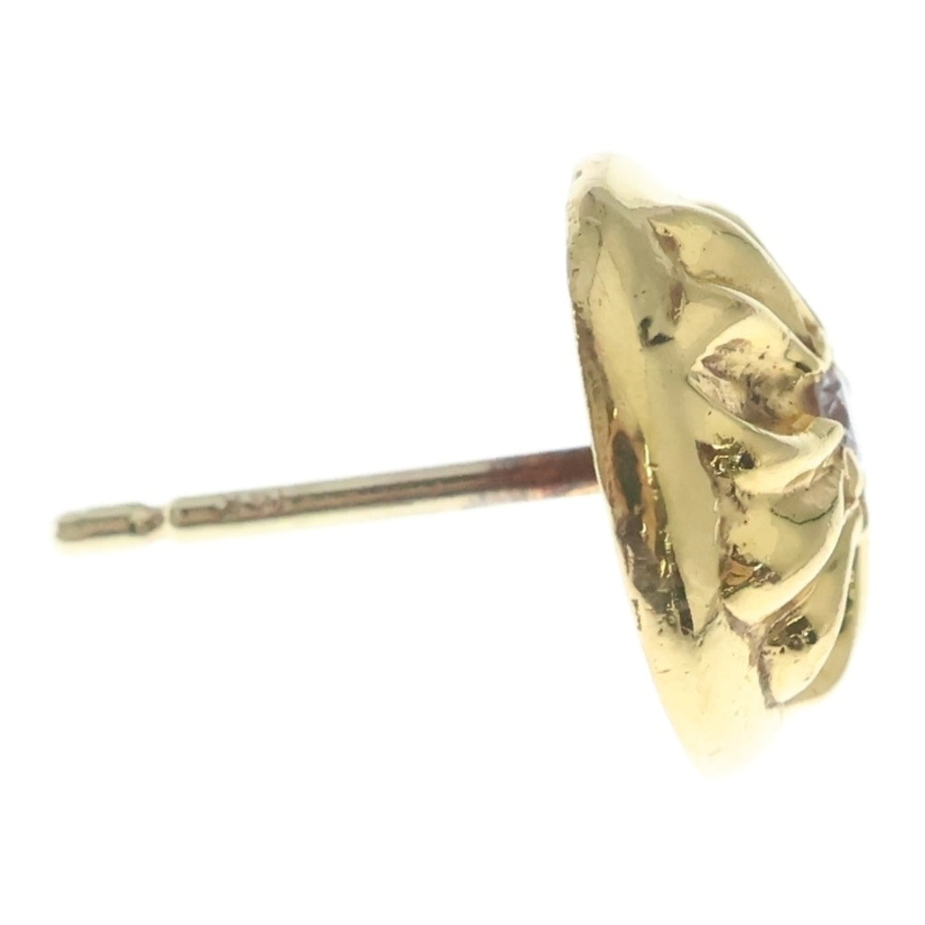 CHROME HEARTS(クロムハーツ) 22K STD CRSBL 1DIA クロスボール スタッドピアス 1ダイヤ ゴールド BCA023