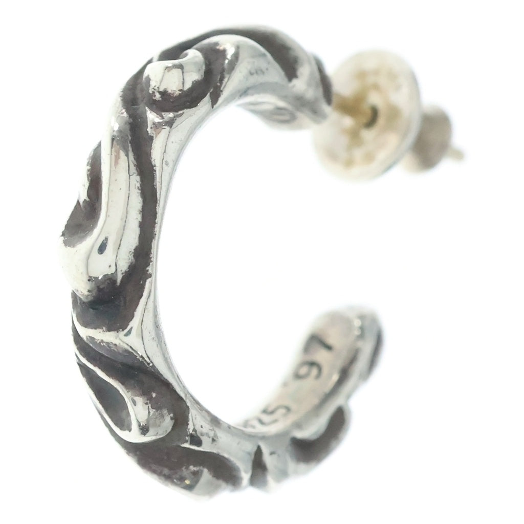 CHROME HEARTS(クロムハーツ) HOOP SCROOL スクロール フープピアス シルバー BCA102