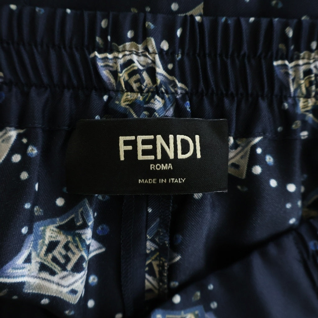 FENDI(フェンディ) Silk Graphic Print Pajama Pants シルクグラフィックプリントパジャマパンツ