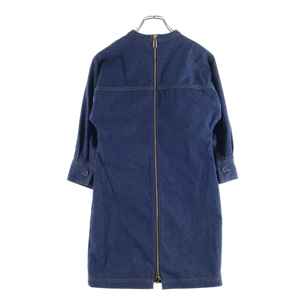 FENDI(フェンディ) BLUE DENIM MINI DRESS ブルーデニムミニドレス インディゴ FLD545 ALC1 レディース