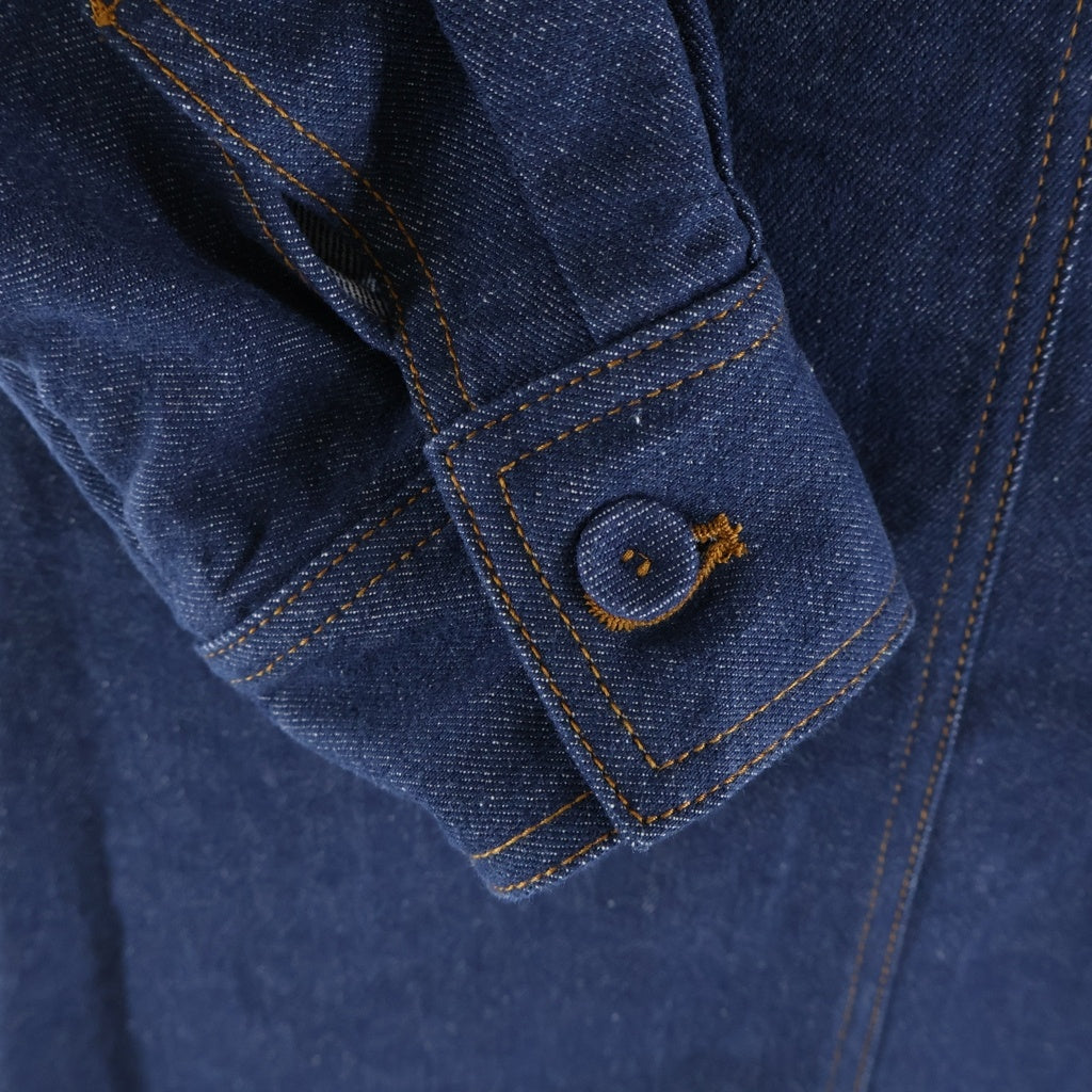 FENDI(フェンディ) BLUE DENIM MINI DRESS ブルーデニムミニドレス インディゴ FLD545 ALC1 レディース
