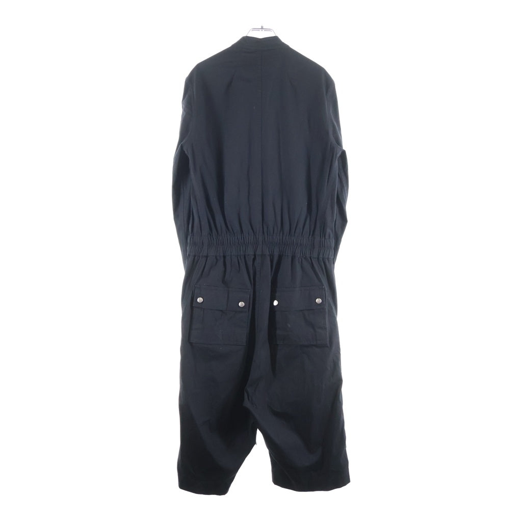 Rick Owens(リックオウエンス) 21SS SHORT GARY FLYGHTSUI ショート ゲイリー フライトスーツ オールインワン つなぎ ブラック RU21S6552-TE