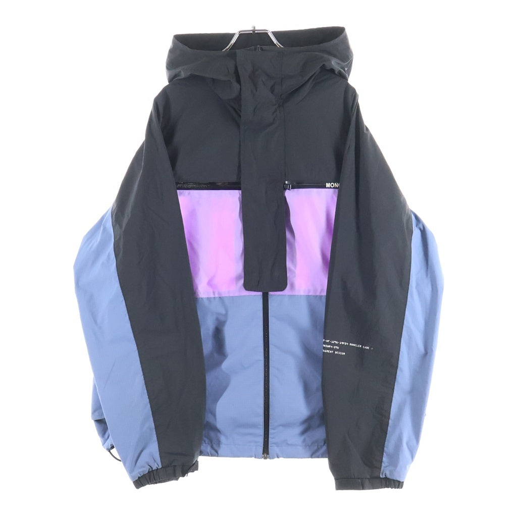 MONCLER(モンクレール) 20AW ×FRAGMENT DESIGN ジップアップマウンテンパーカー ブラック/パープル F209U1B70010