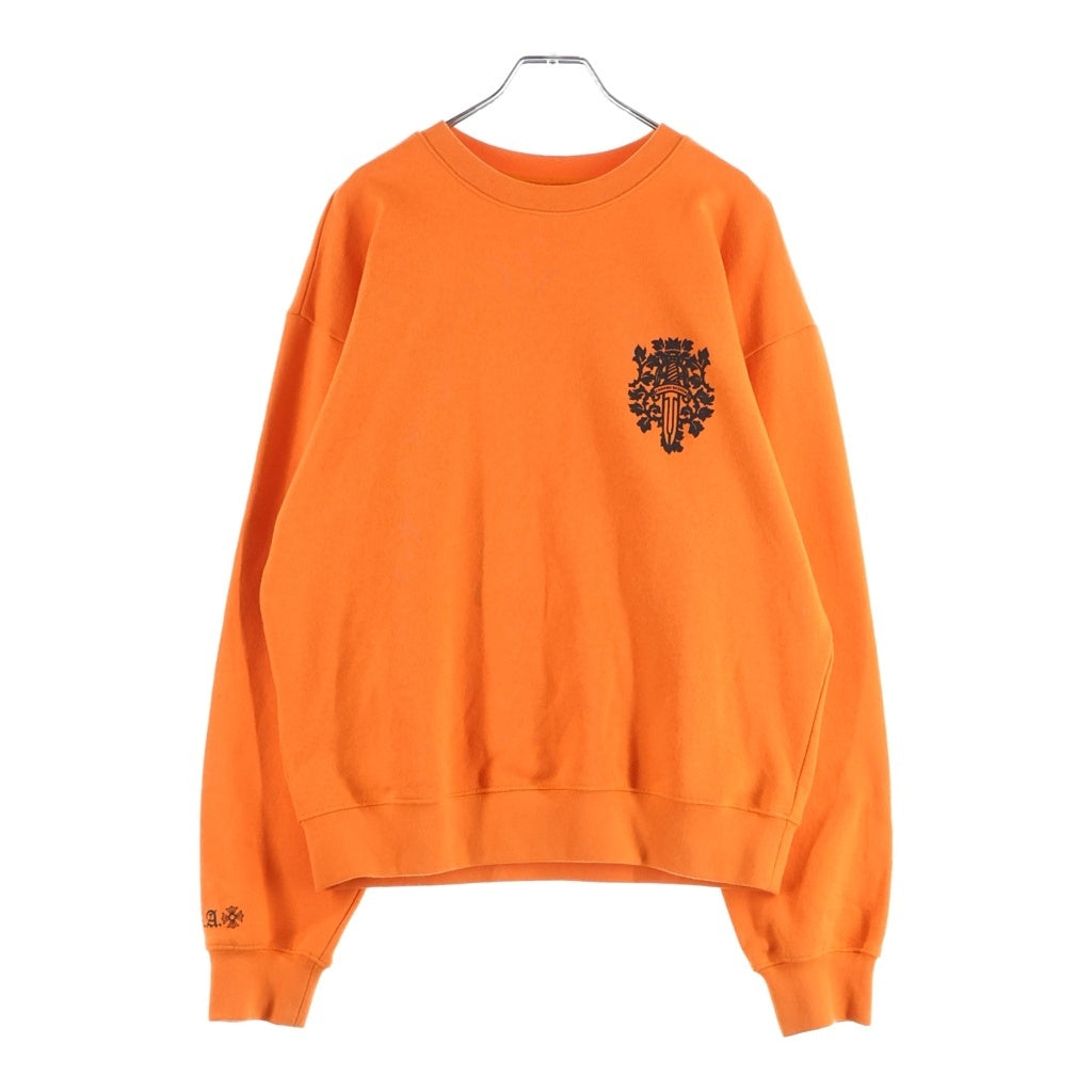 CHROME HEARTS(クロムハーツ) Dagger SWTSHRT バックダガープリント スウェットトレーナー オレンジ