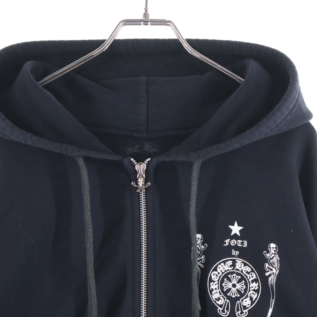 CHROME HEARTS(クロムハーツ) Foti Harris Teeter SWTSHRT HD ZIP フォティ ハリス ティーター ジップアップパーカー ブラック