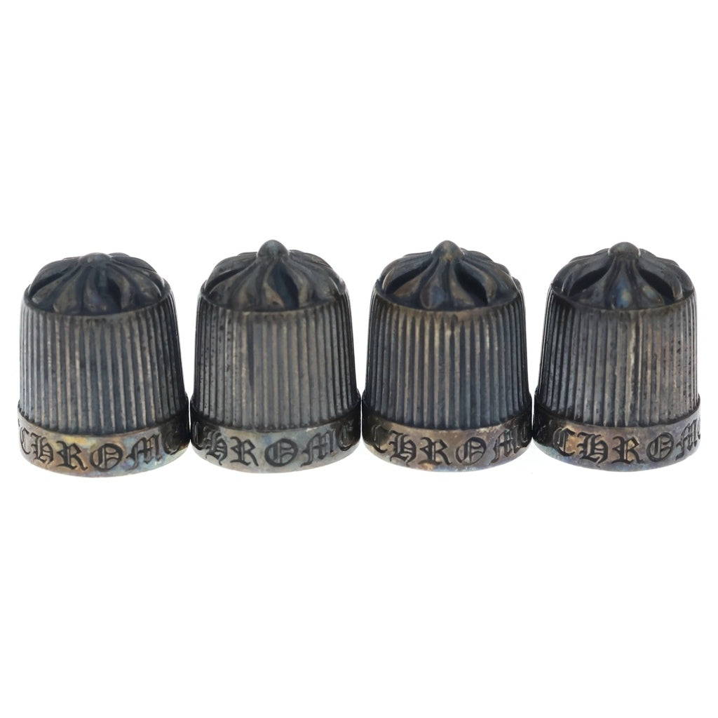 CHROME HEARTS(クロムハーツ) VALVE CAP バルブキャップ 2018年クリスマスノベルティ 4個セット シルバー