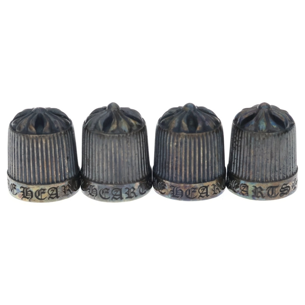 CHROME HEARTS(クロムハーツ) VALVE CAP バルブキャップ 2018年クリスマスノベルティ 4個セット シルバー
