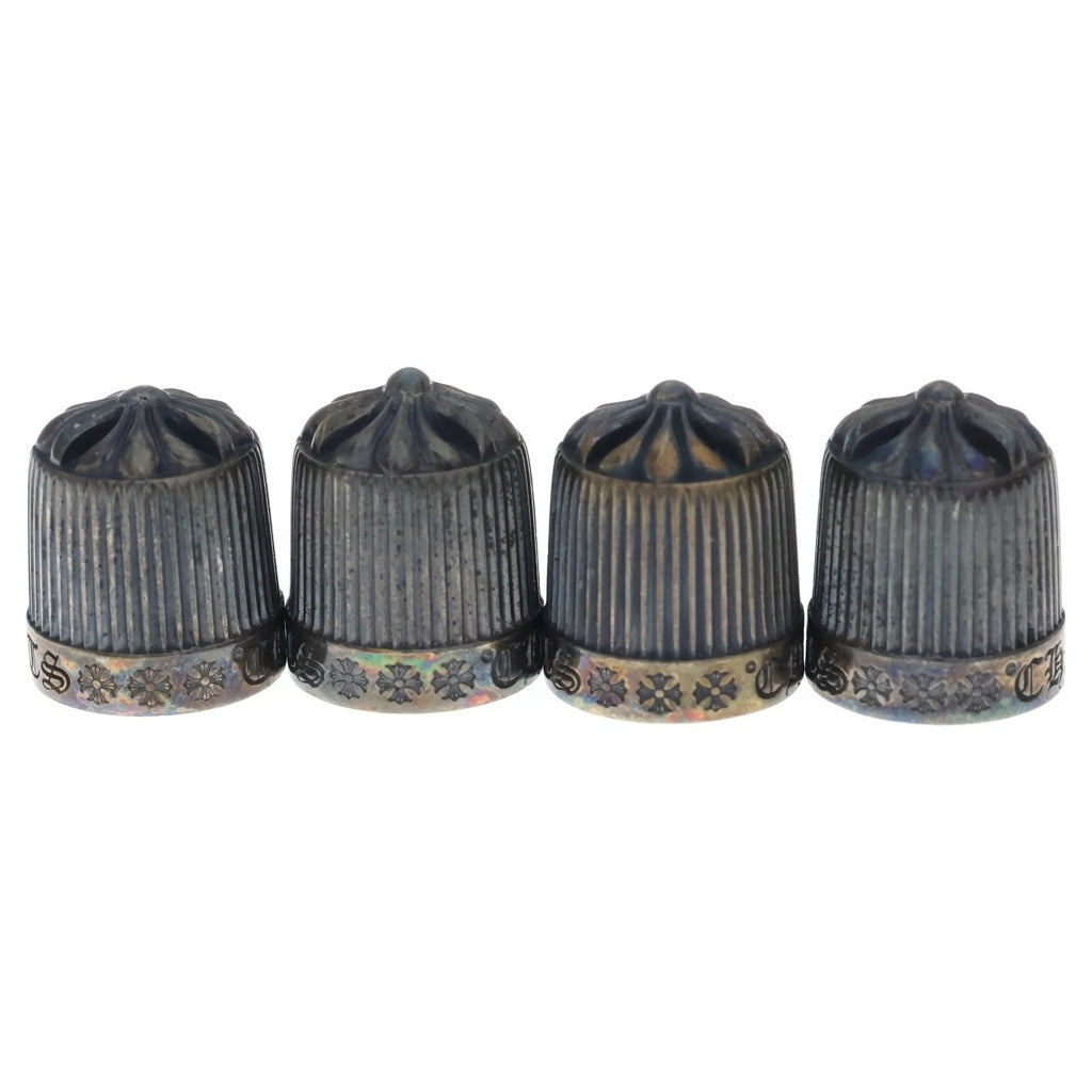 CHROME HEARTS(クロムハーツ) VALVE CAP バルブキャップ 2018年クリスマスノベルティ 4個セット シルバー