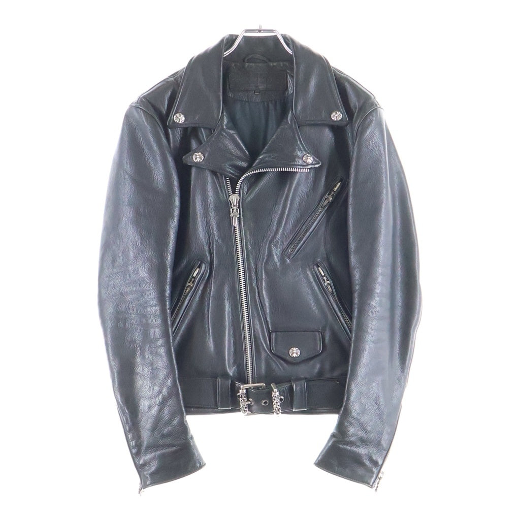 CHROME HEARTS(クロムハーツ) JJ DEAN JJディーン ダガージップライダースレザージャケット ブラック/シルバー