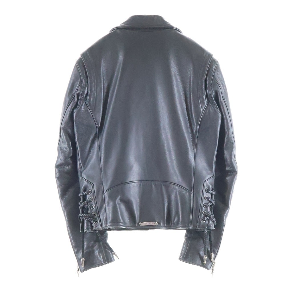 CHROME HEARTS(クロムハーツ) JJ DEAN JJディーン ダガージップライダースレザージャケット ブラック/シルバー