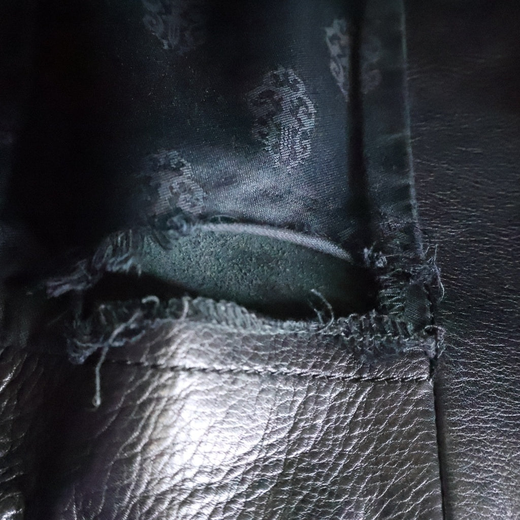 CHROME HEARTS(クロムハーツ) JJ DEAN JJディーン ダガージップライダースレザージャケット ブラック/シルバー