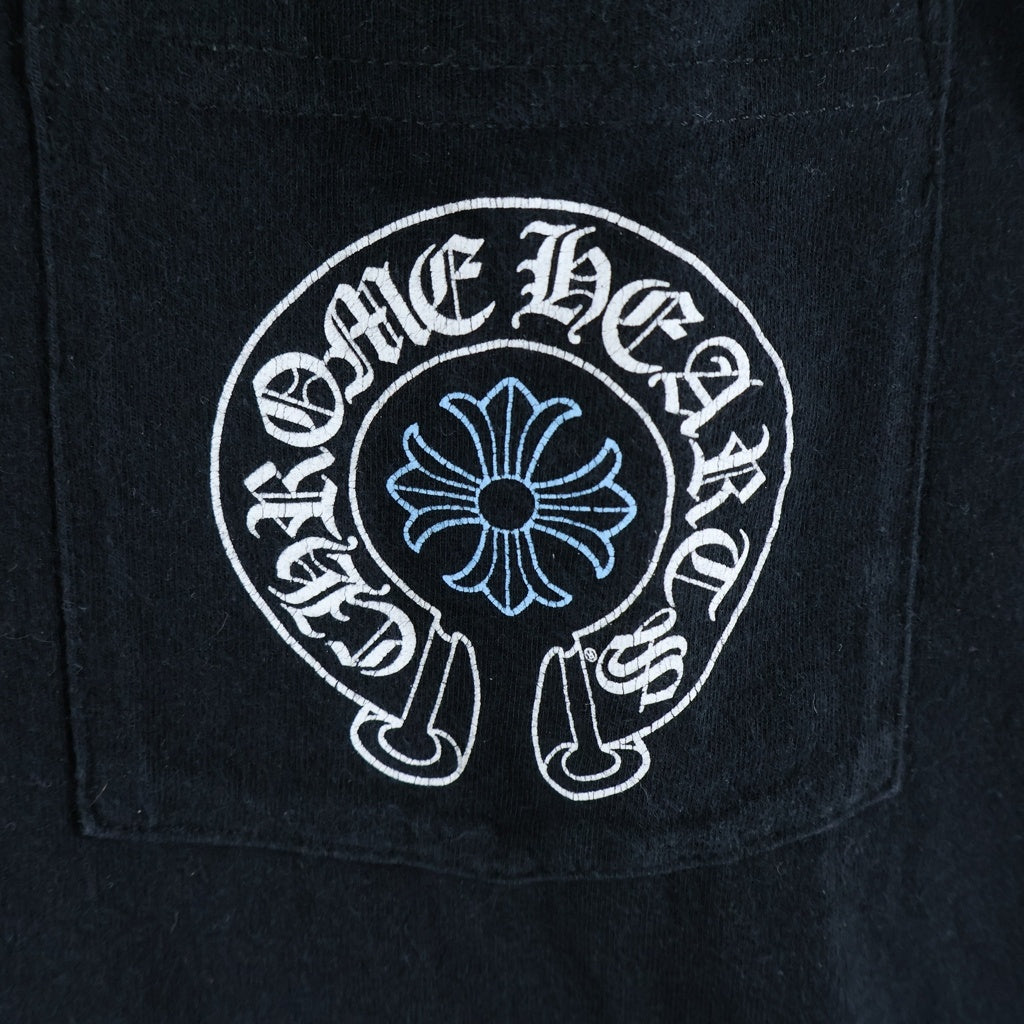 CHROME HEARTS(クロムハーツ) CH L/S 1 STAFF EXCLUSIVE ホースシュープリント長袖カットソー STAFF限定 ブラック/ブルー