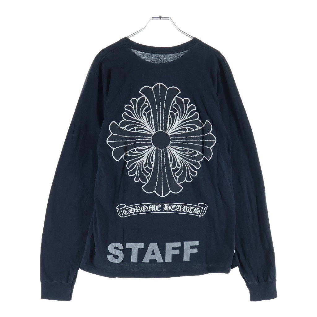 CHROME HEARTS(クロムハーツ) CH PLUS L/S 1 STAFF EXCLUSIVE CHプラスプリント長袖カットソー STAFF限定 ブラック/ホワイト