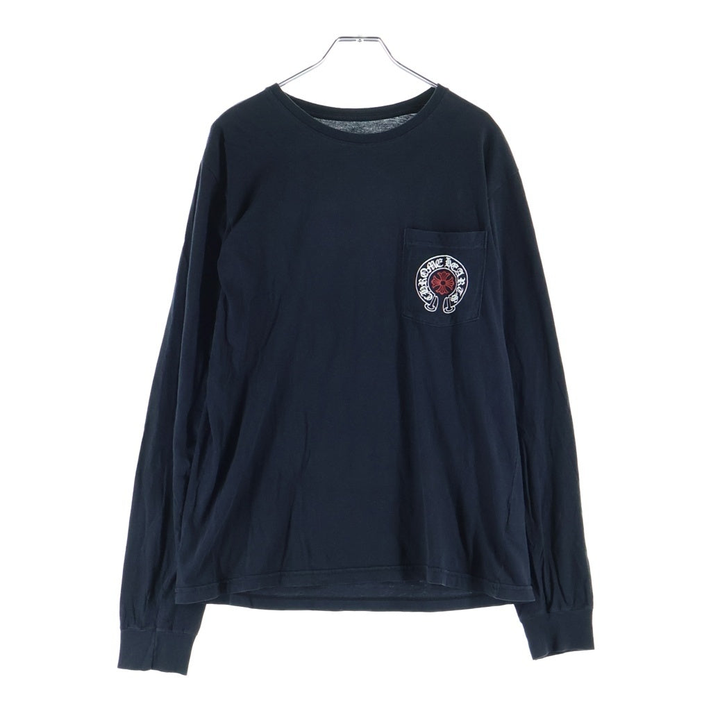 CHROME HEARTS(クロムハーツ) CH L/S 1 STAFF EXCLUSIVE ホースシュープリント長袖カットソー STAFF限定 ブラック/レッド/ホワイト