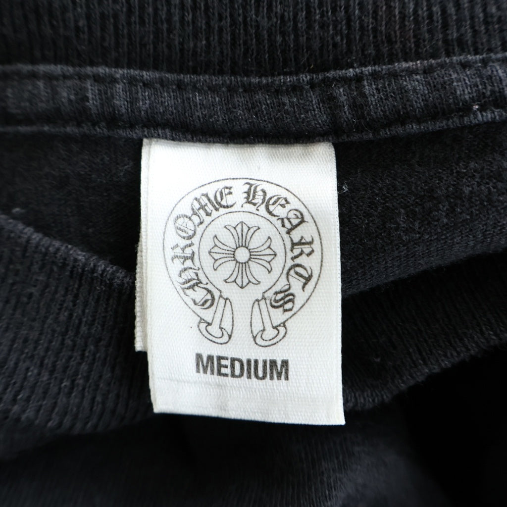 CHROME HEARTS(クロムハーツ) OLD CH PLUS L/S 1 STAFF EXCLUSIVE CHプラスプリント長袖カットソー STAFF限定 ブラック/ホワイト