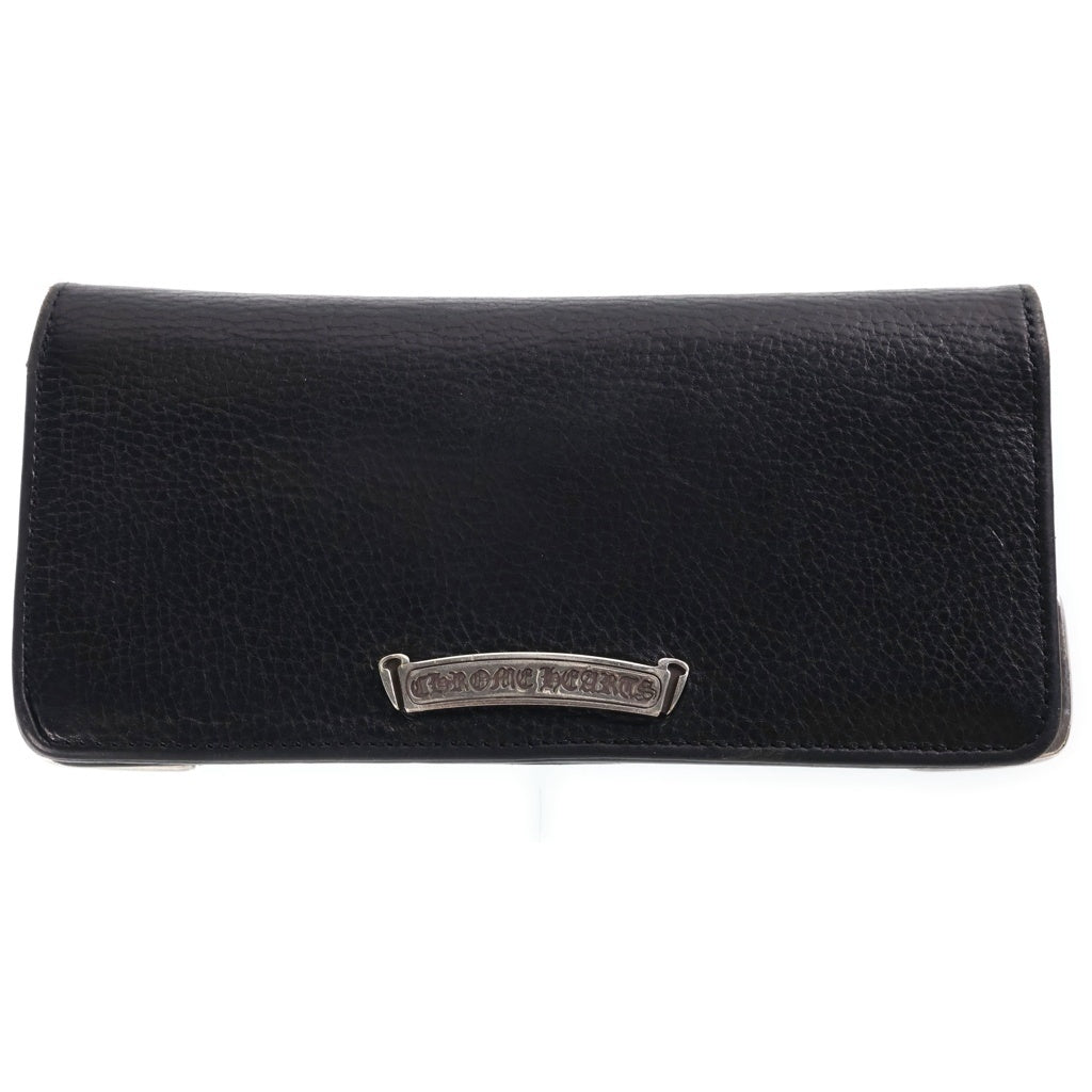 CHROME HEARTS(クロムハーツ) LNG SNGL FLD TIPS シングルフォールド ロングウォレット 長財布 ブラック