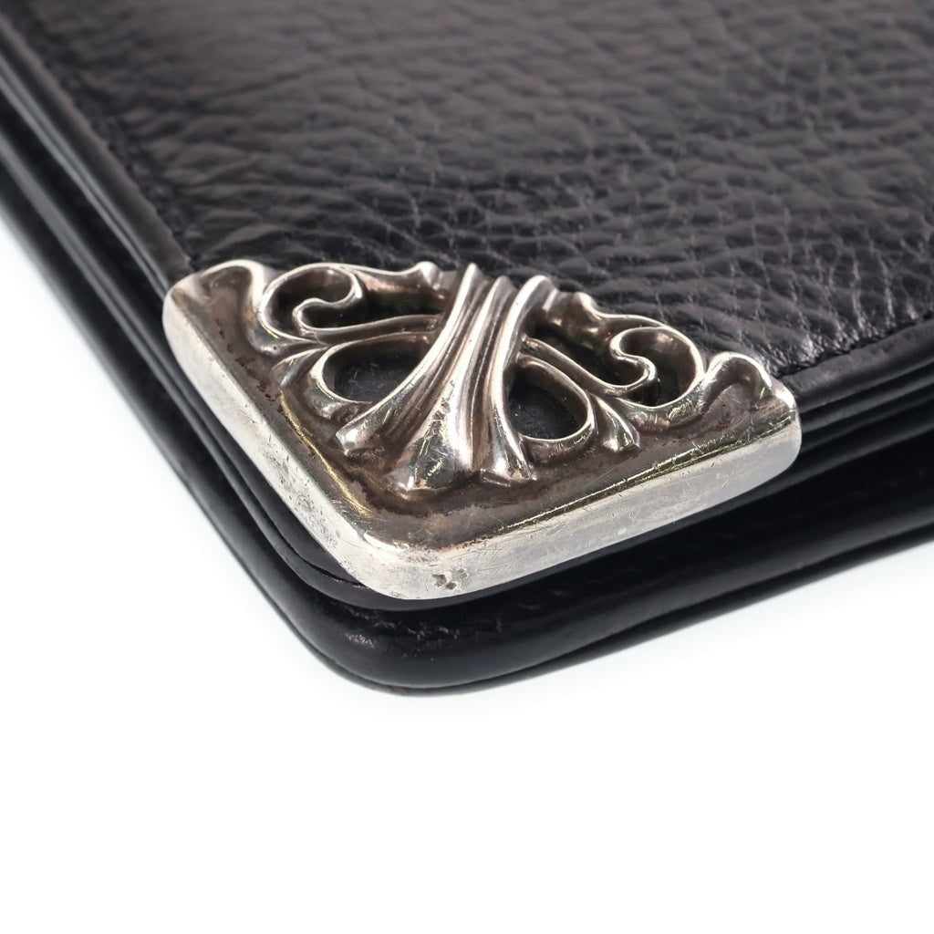 CHROME HEARTS(クロムハーツ) LNG SNGL FLD TIPS シングルフォールド ロングウォレット 長財布 ブラック