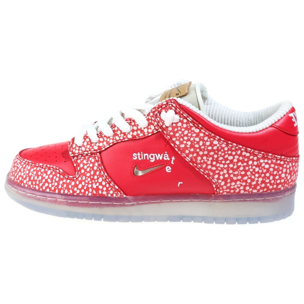 NIKE SB(ナイキエスビー) ×STINGWATER DUNK LOW OG QS スティングウォーター ダンク マジックマッシュルーム ローカットスニーカー US9/27.0cm レッド DH7650-600