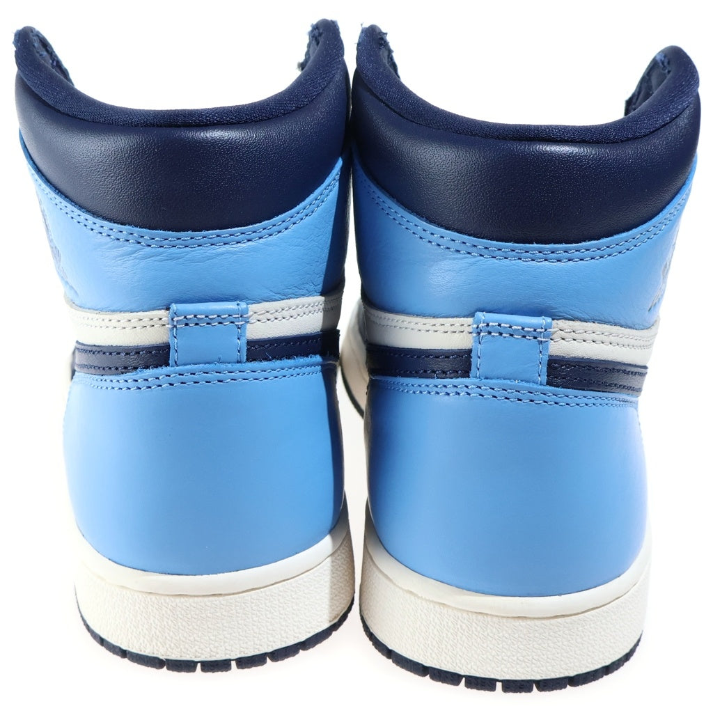 NIKE(ナイキ) AIR JORDAN1 RETRO HIGH OG OBSIDIAN エアジョーダン1 オブシディアン ハイカットスニーカー US9/27.0cm ホワイト/ブルー 555088-140