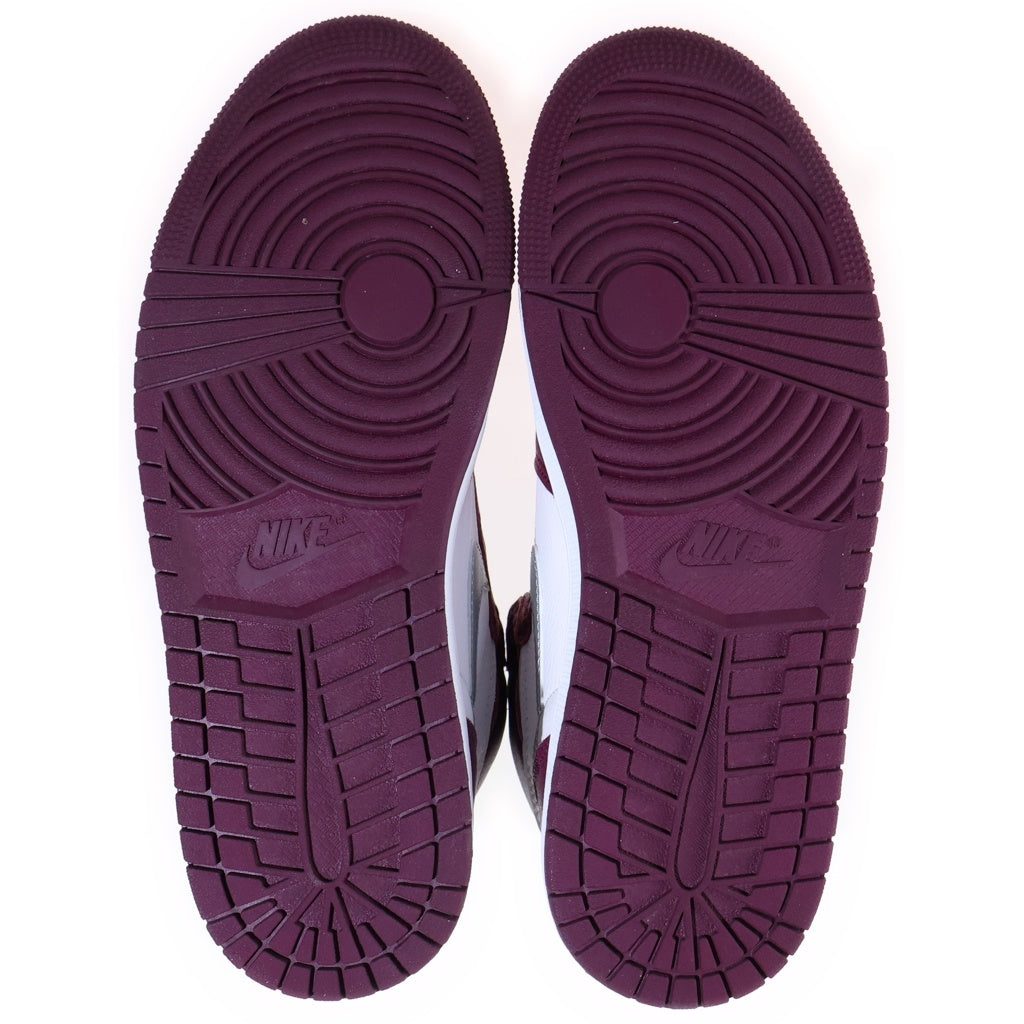 NIKE(ナイキ) AIR JORDAN 1 HIGH OG BORDEAUX エアジョーダン1 ハイカットスニーカー ボルドー US9/27.0cm ワインレッド/ホワイト 555088-611